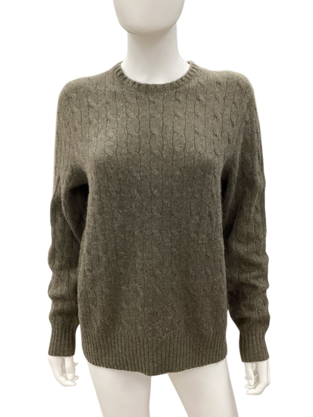 Vintage Polo By Ralph Lauren Sweater Unisex Men’s Size S 80’ Cashmere Army Green